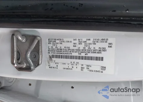 2016 Ford Escape Se from USA, damaged, VIN 1FMCU9G94GUA55379